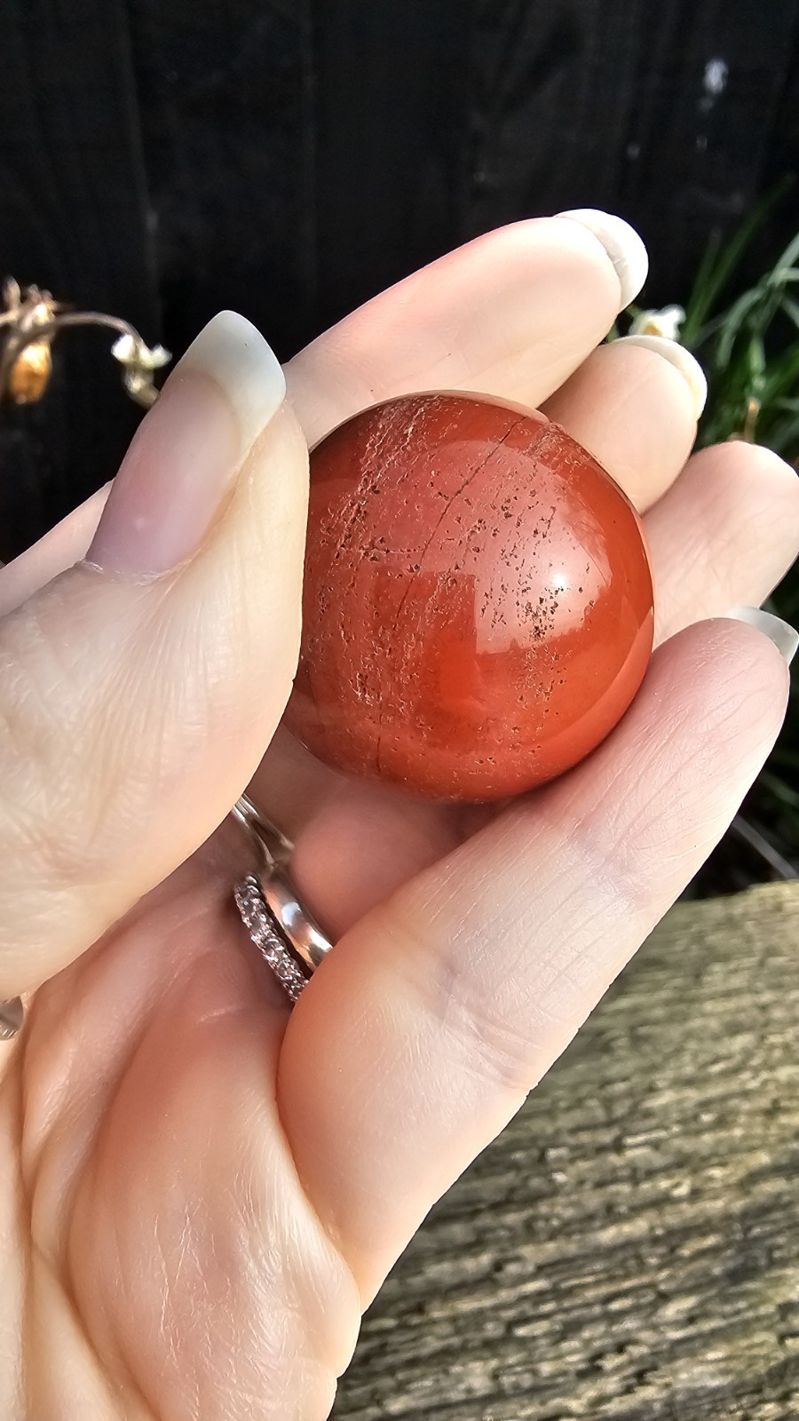 ✨️SALE✨️ Mini Red Jasper crystal Sphere & Stand 36g 3.5cm