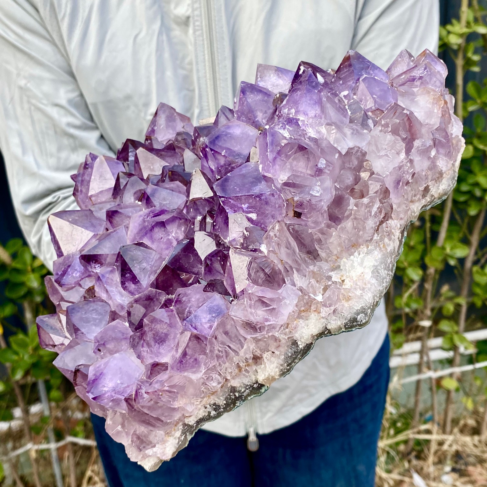8.8LB Natural Amethyst geode quartz cluster crystal specimen Healing