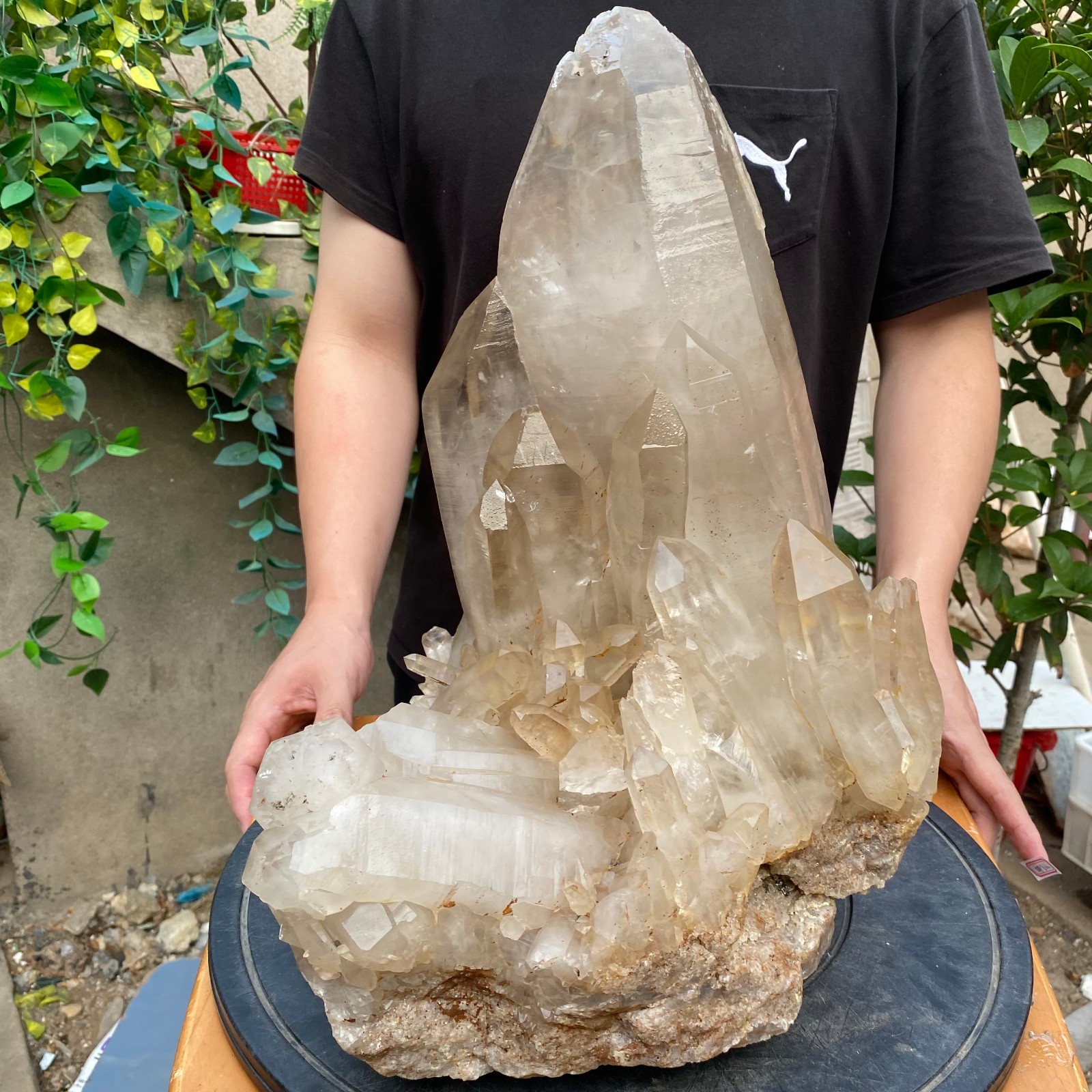 23900G A+Large Natural clear white Crystal Himalayan quartz cluster /mineralsls