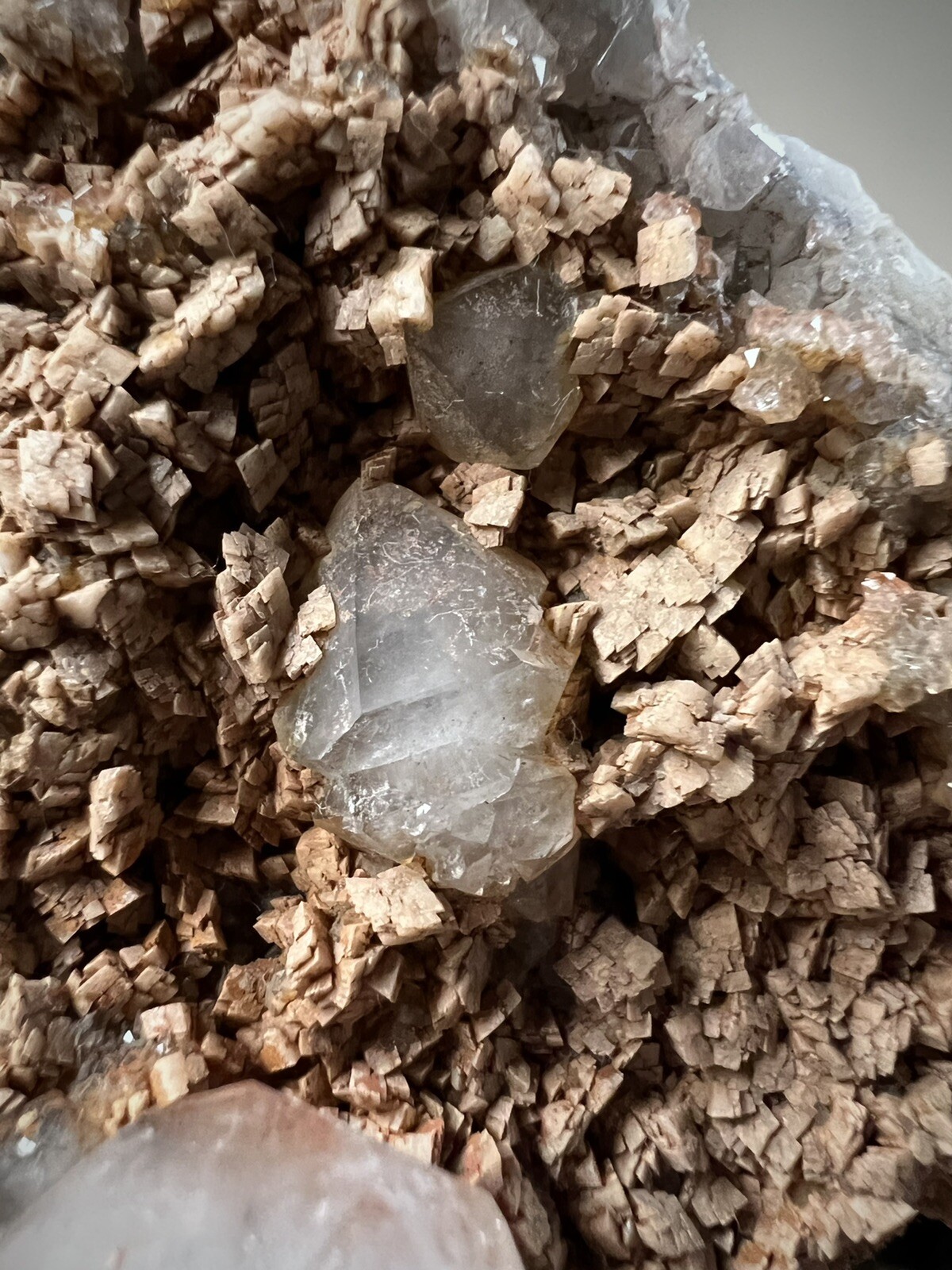 Rare Dolomite Quartz Crystal Scepter Quartz Dolomite On Quartz Specimen