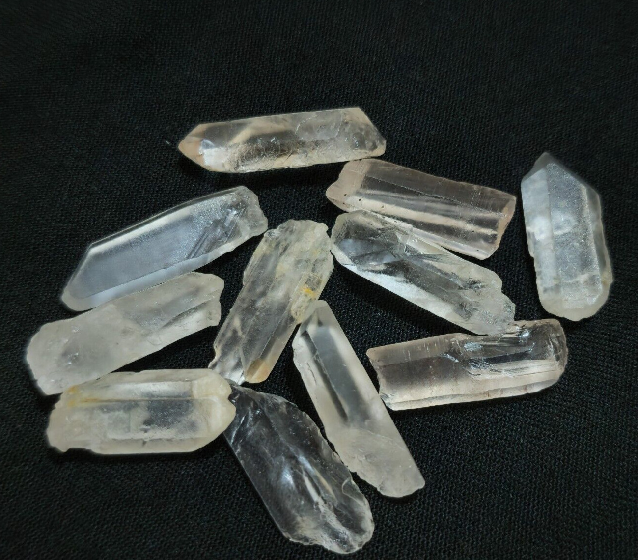 Wonderful Fine Crystal Quartz Raw 11 Pcs Lot Size 25-27 MM Rough Loose Gemstone
