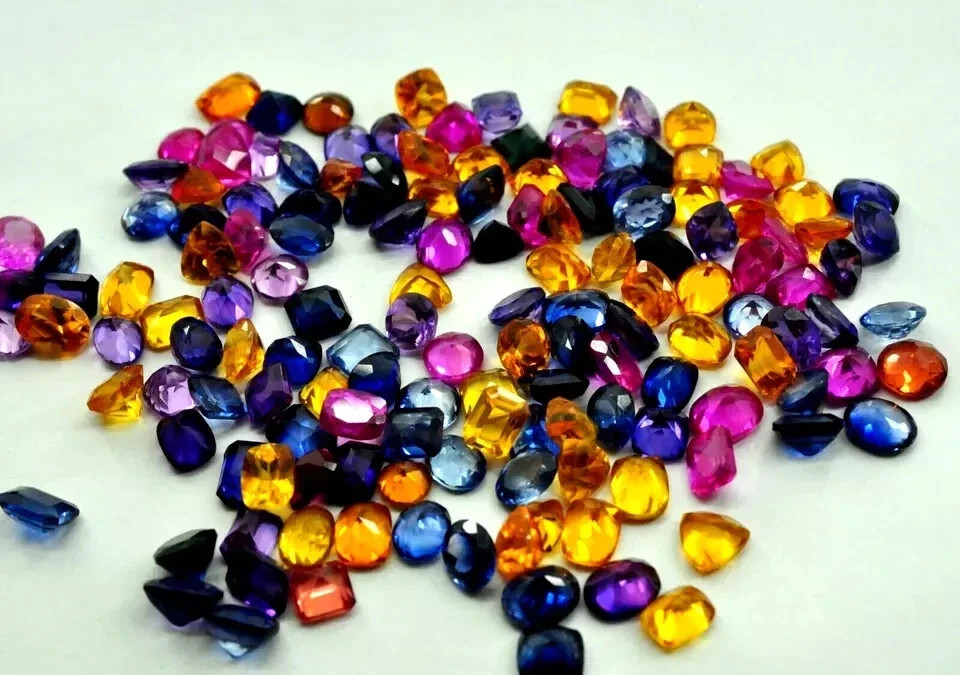 CERTIFIED 95 Ct+ NATURAL Royal Mix Sapphire Ring Size Mix Cut Loose Gemstone Lot