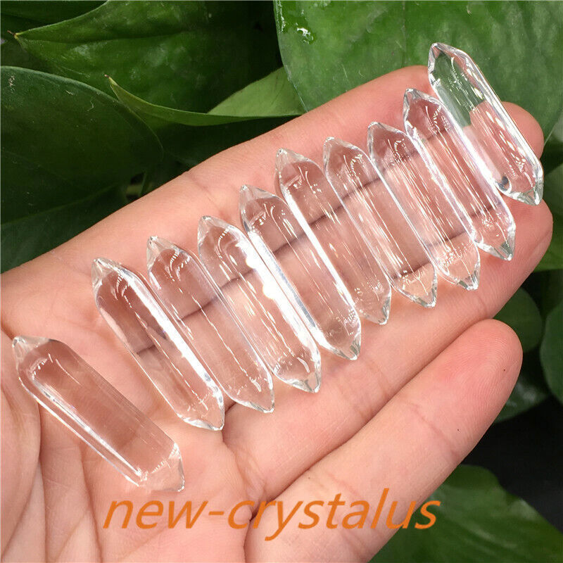Wholesale! A Lot Natural Obelisk Quartz Crystal Wand Double Point Reiki Healing