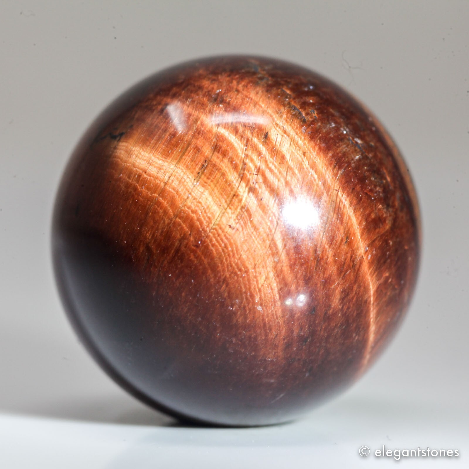 22g25mm Red Tiger Eye Sphere Crystal Ball Natural Quartz Healing Gemstone Chakra