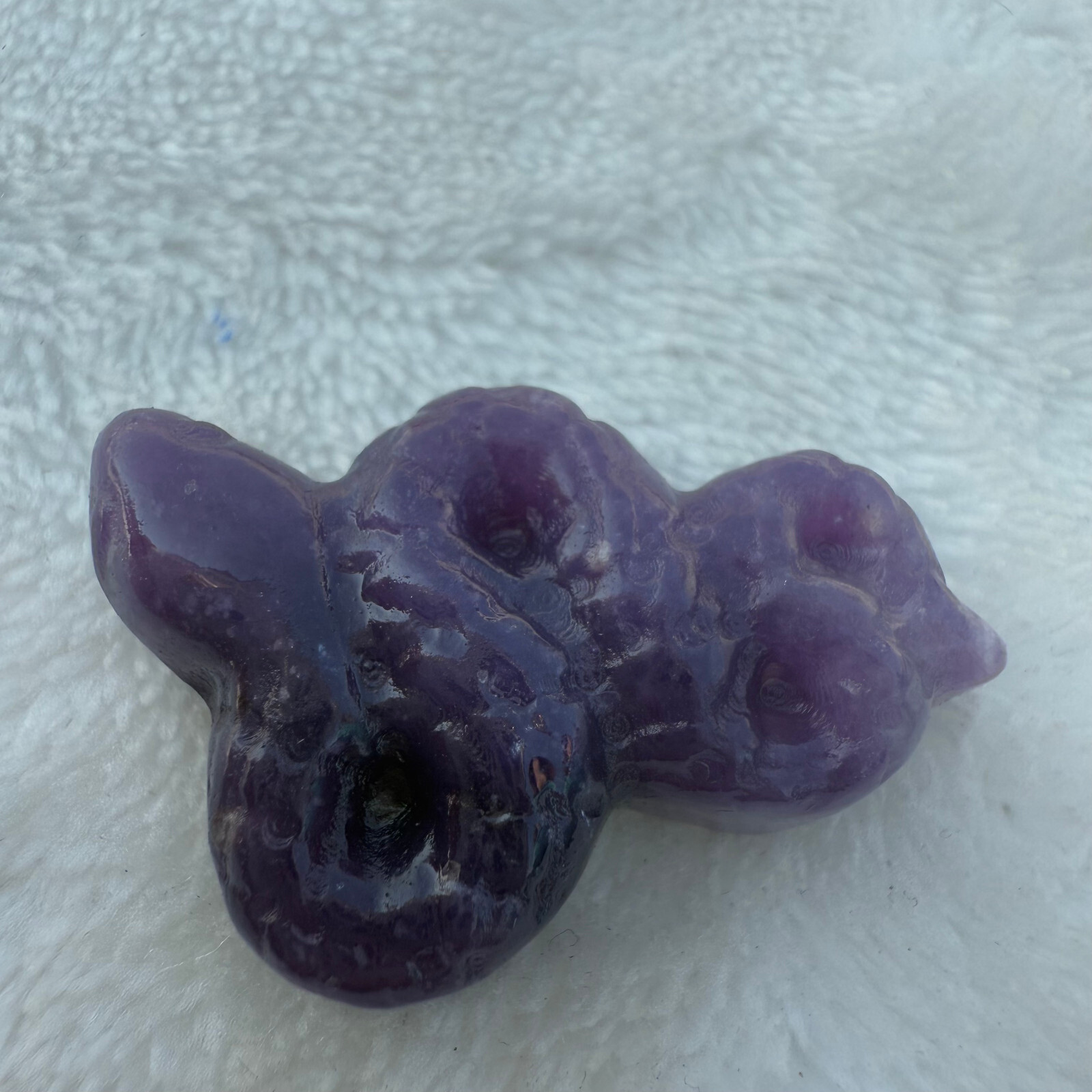 Natural Dream Amethyst crystal The snake Skull Hand Carved Crystal Healing 1pc