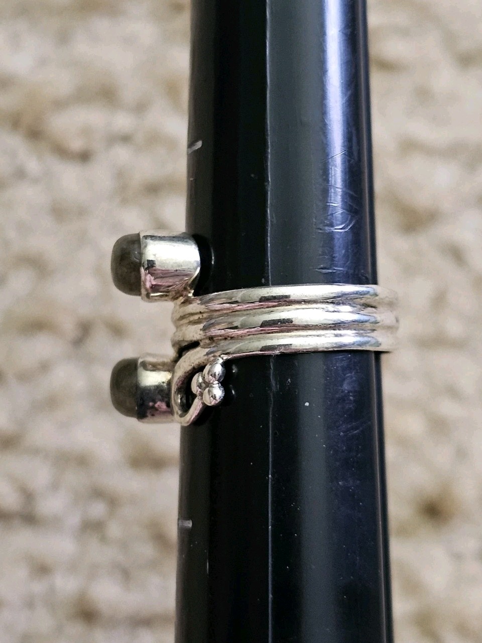 Sterling Silver Labradorite Ring, Size 7, Crystals & Stones, Mineral Specimen