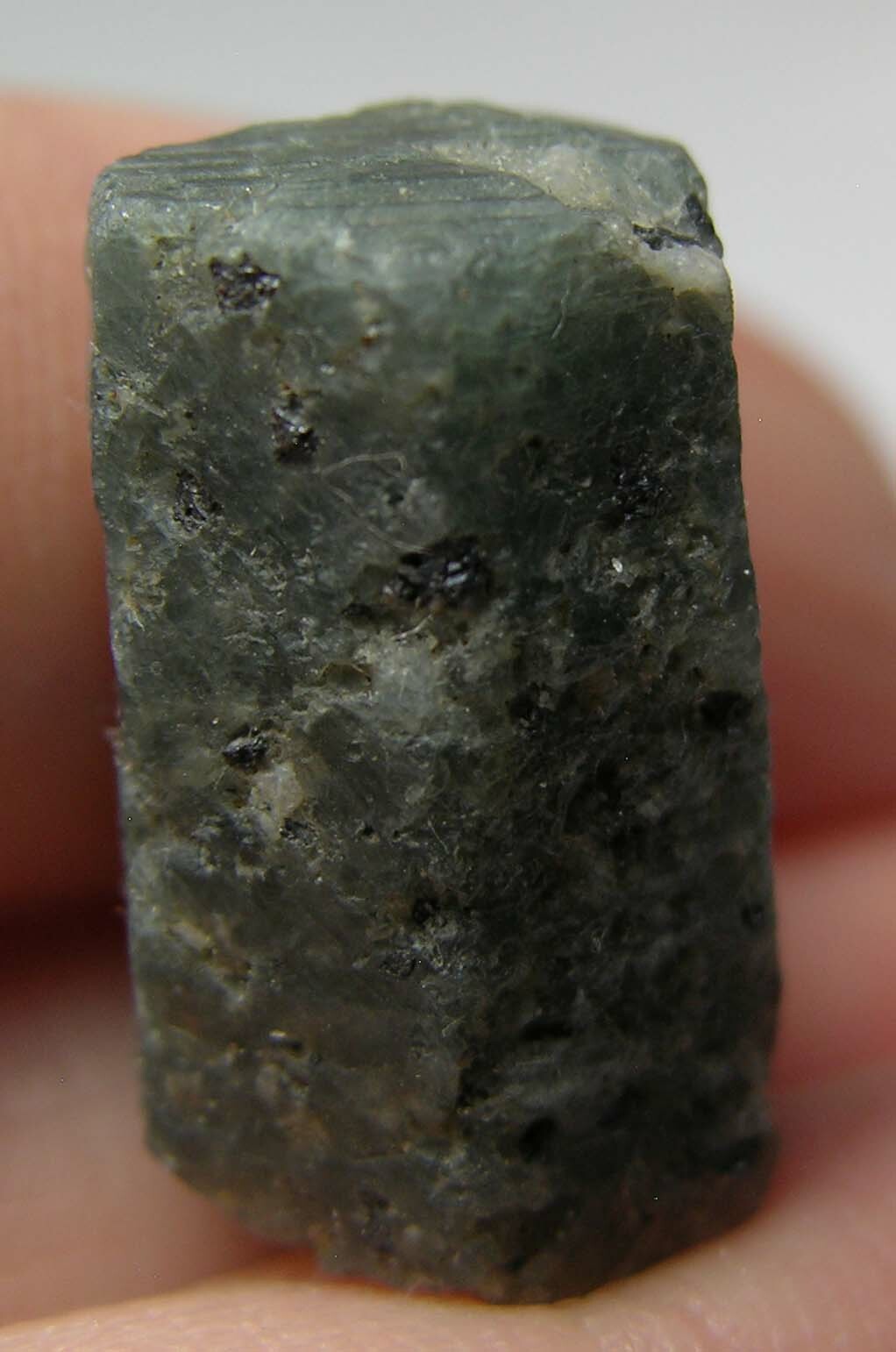 #28 Madagascar 28.00ct Natural Blue Corundum Sapphire Crystal Specimen 18mm