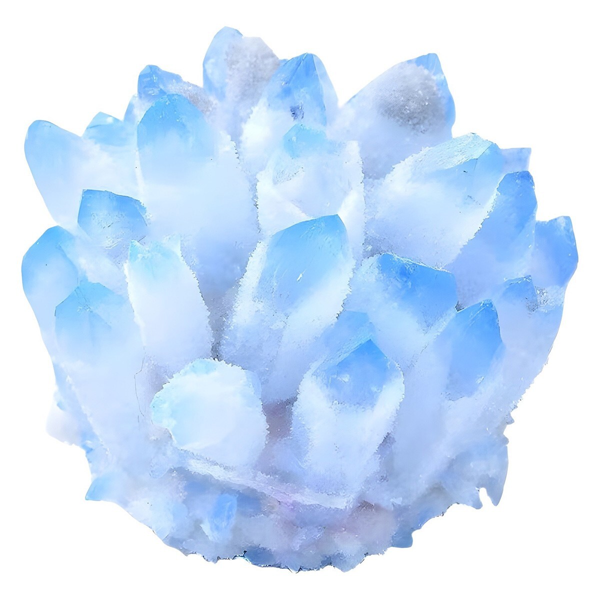 400g+ Rare Large Raw Blue Phantom Quartz Crystal Cluster Quartz Mineral Specimen