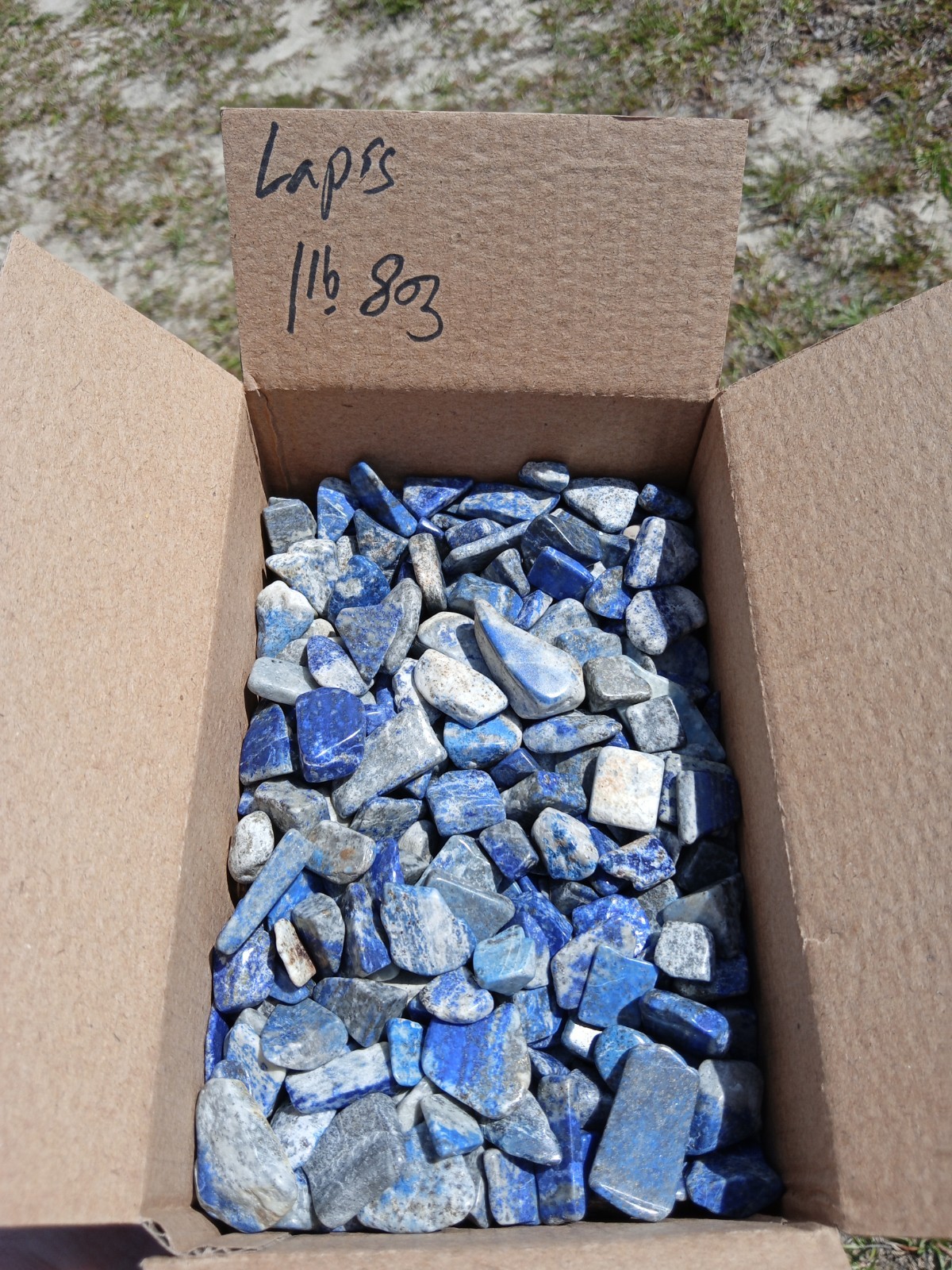 1.5 Lbs Small Rich Blue Lapis Lazuli Tumbled! Collecting, Jewelry Making! Q6