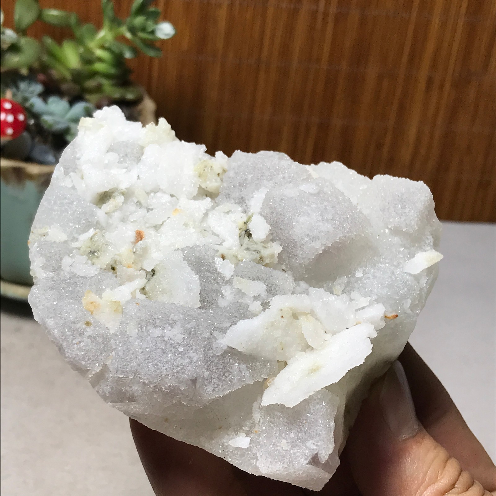 88-78-32mm Natural Light purple calcite fluorite Mineral Specimen 305g A6070