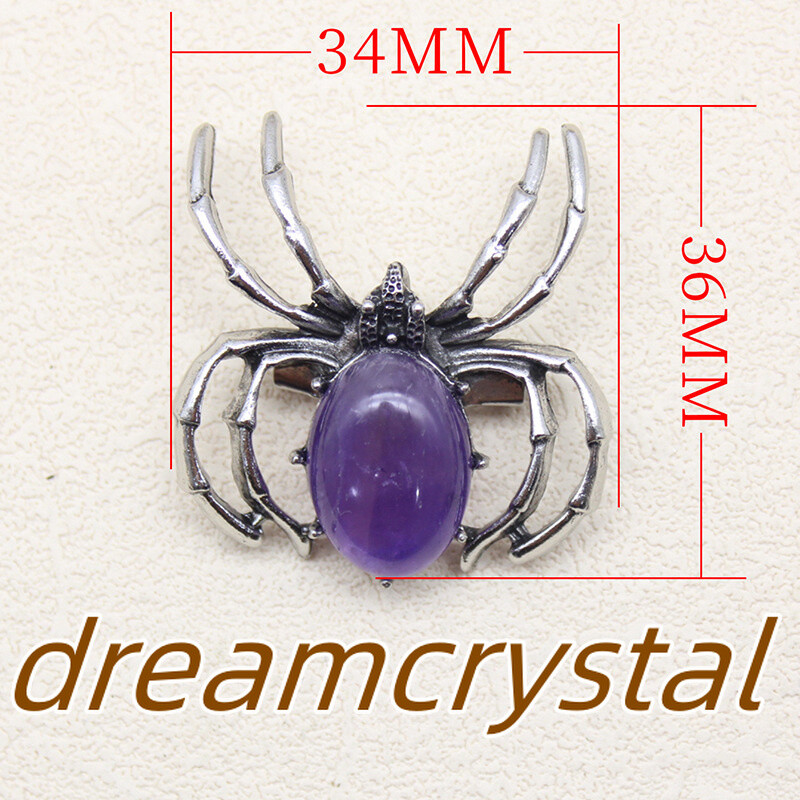50pcs Mix Natural Quartz Crystal Alloy Spider Skull Reiki Random Insect Skull