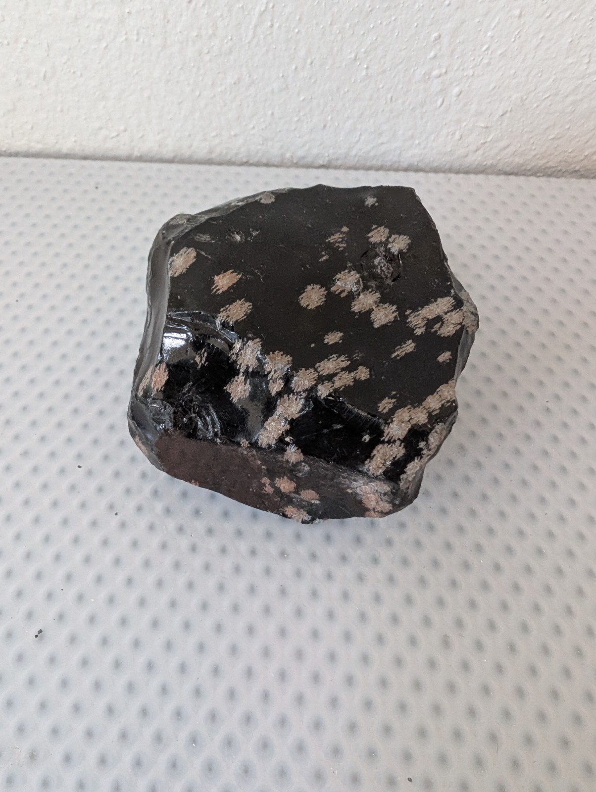 Snowflake Obsidian Natural Rough Crystal Specimen, 10.2 oz, Approx. 3 Inches