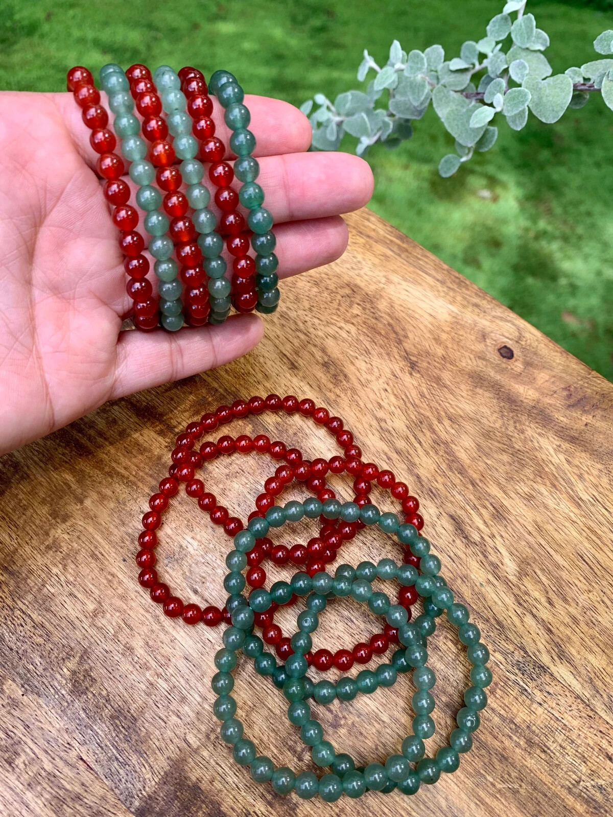 Beautiful Red Carnelian Bracelet *6mm *Courage *Strength *Passion *Creativity