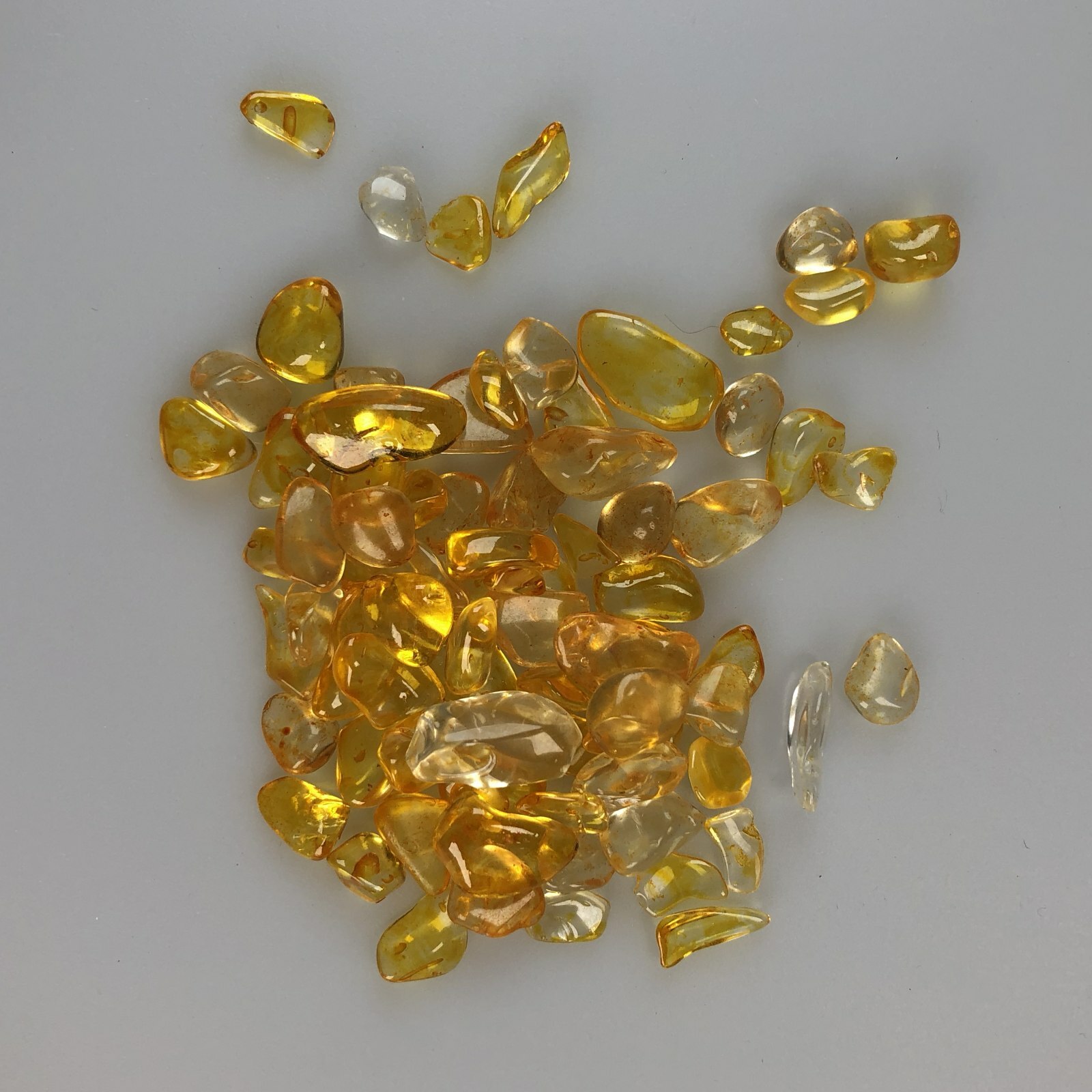 50/100g Natural Citrine Yellow Quartz Crystal Stone Rock Specimen Healing 7-9mm