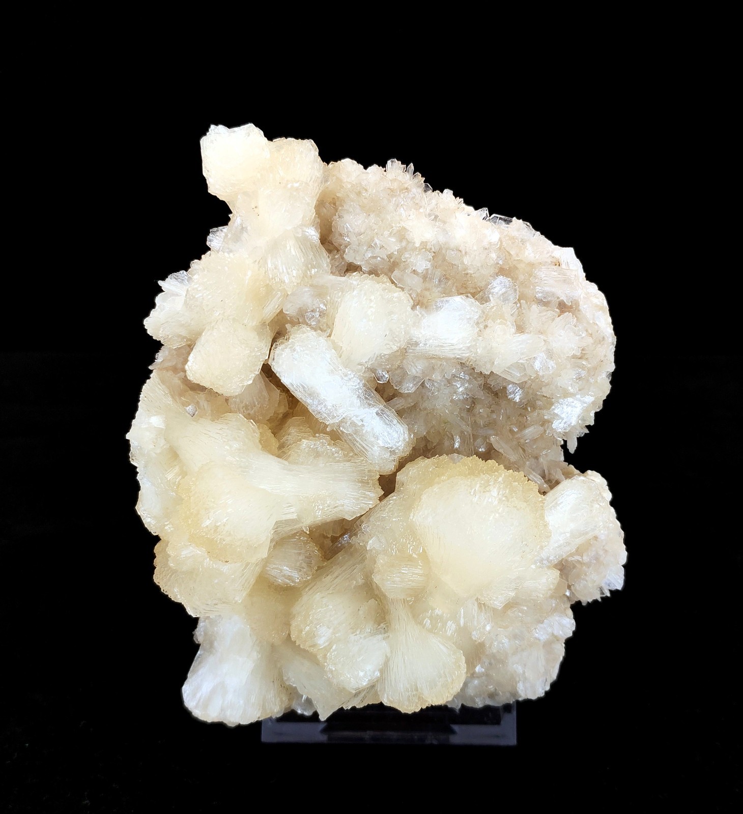 Natural Bow-Tie Stilbite Cluster On Heulandite Minerals #31