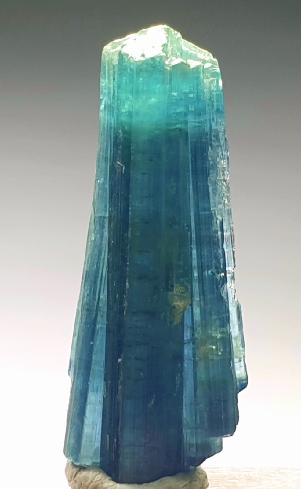 Top quality indicolite color tourmaline spray shape crystal from Afghanistan