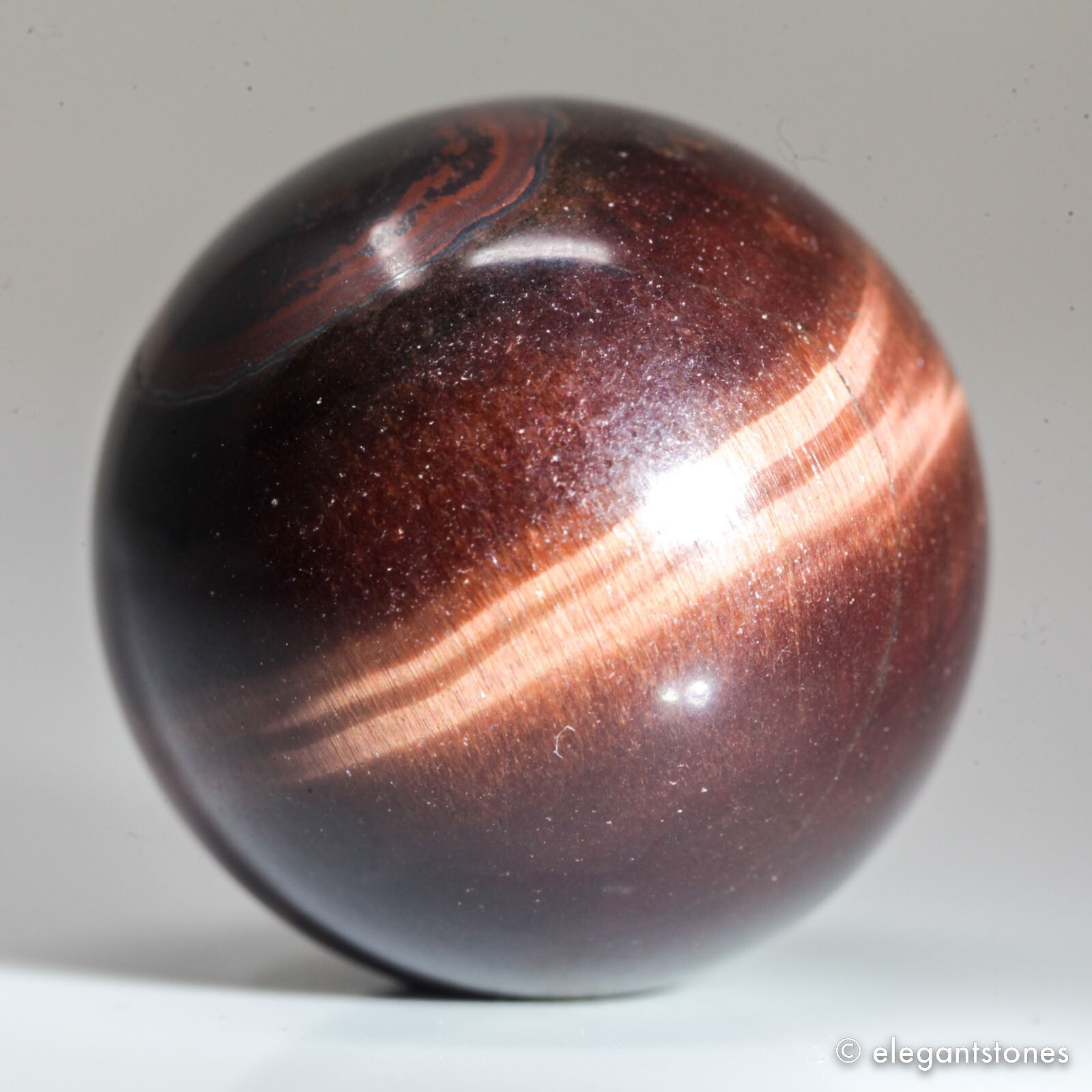 25g26mm Red Tiger Eye Sphere Crystal Ball Natural Quartz Healing Gemstone Chakra
