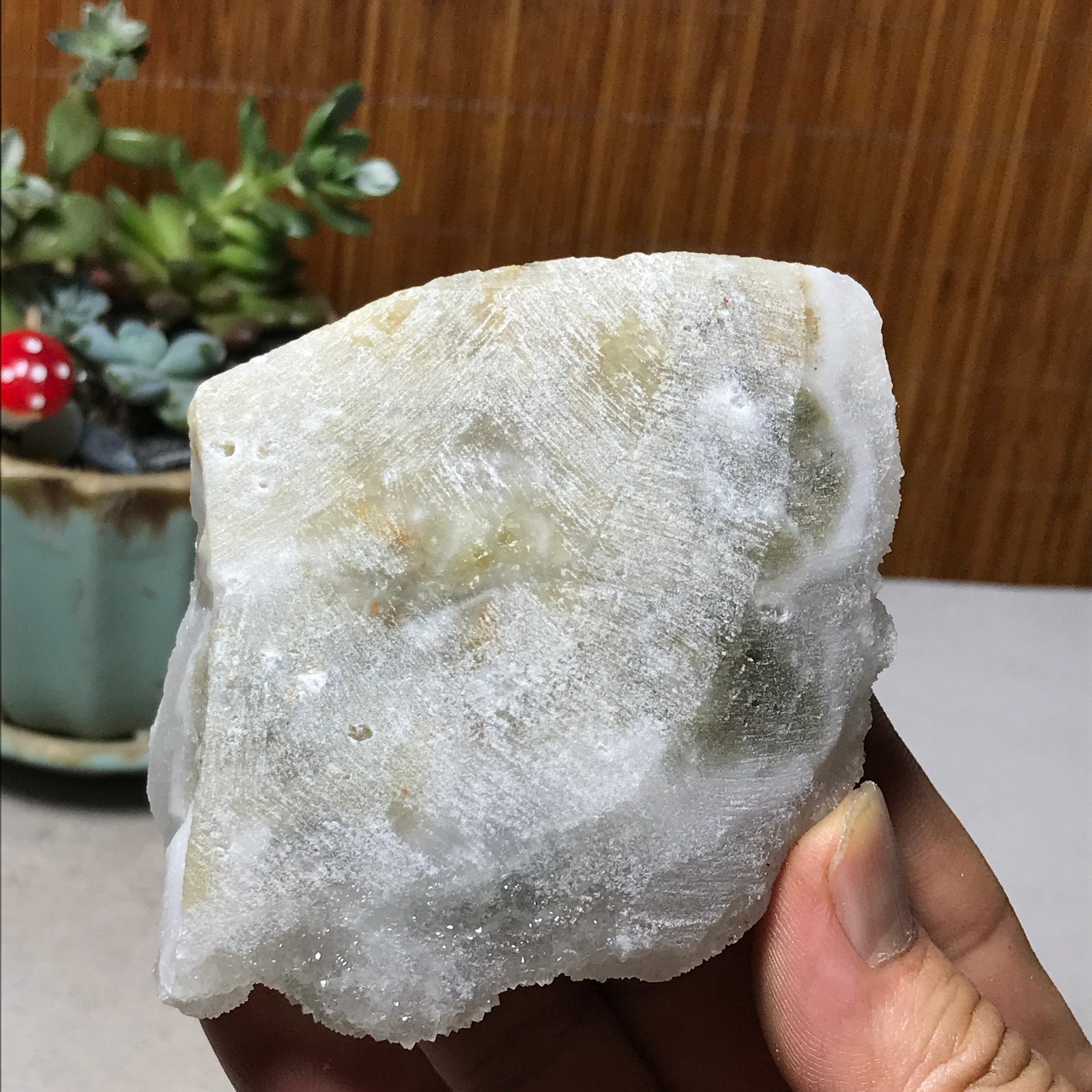 99-68-72mm Natural Light purple calcite fluorite Mineral Specimen 237g A6071