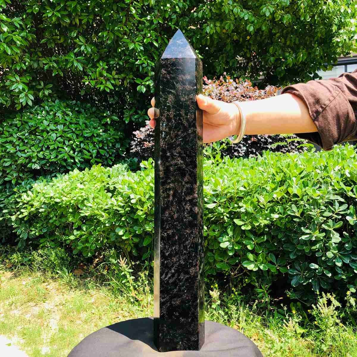 16.23LB Natural Fireworks Stone Obelisk Quartz Tower Crystal Wand Point Healing