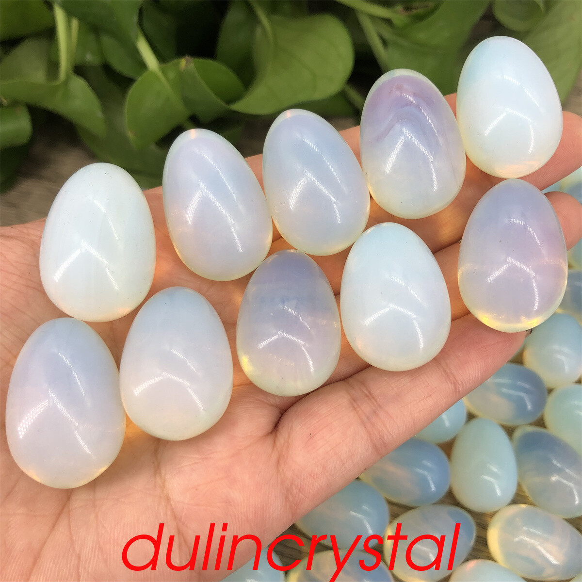 5pcs Opalite Synthetic Mini Egg Quartz Crystal palite Reiki Healing Quality Gem