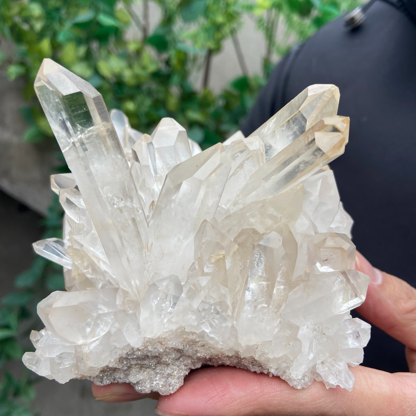1.6lb Natural clear white quartz crystal cluster mineral specimen healing