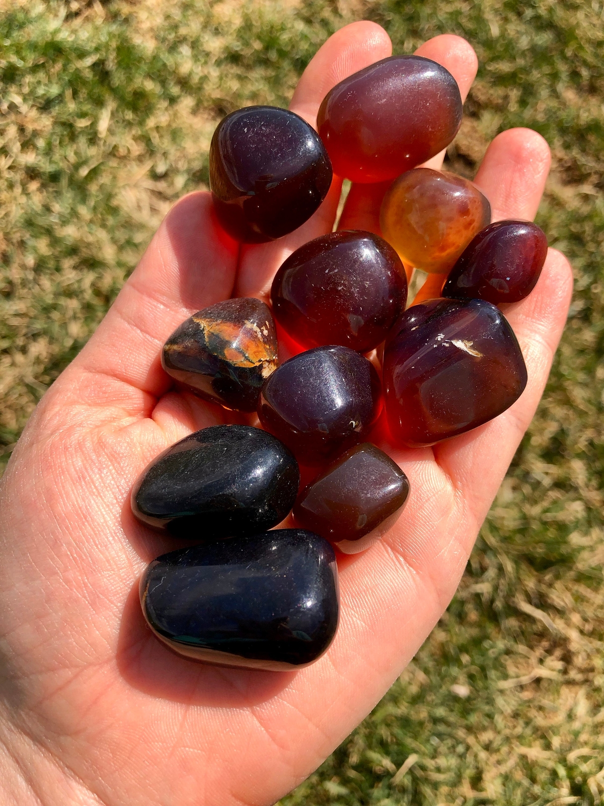 Amber Tumbled Stone – Polished Amber Crystal, Natural Amber from Indonesia