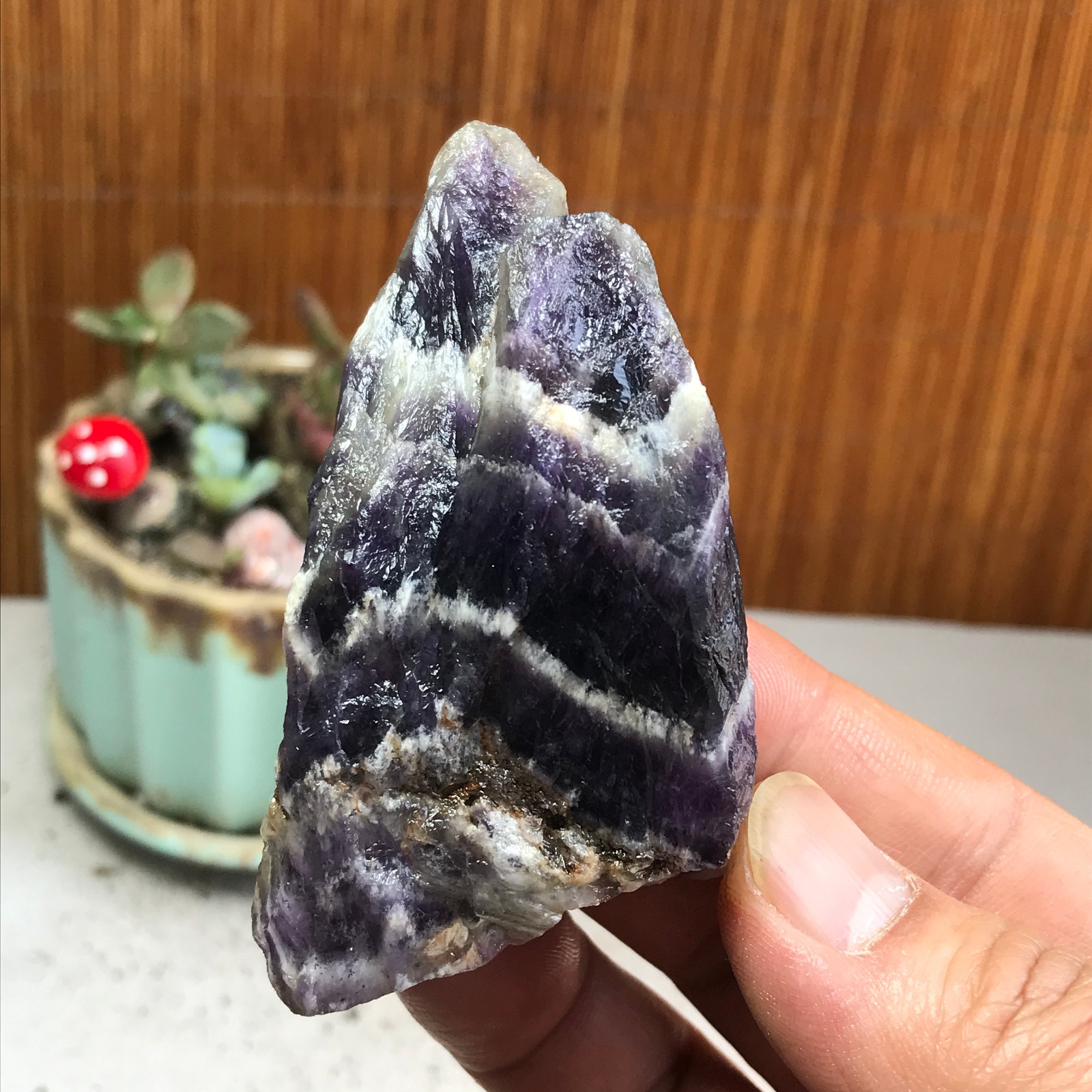 78-40-26mm Natural Dreamy amethyst Crystal gemstone Rough Mineral Specimen A4776