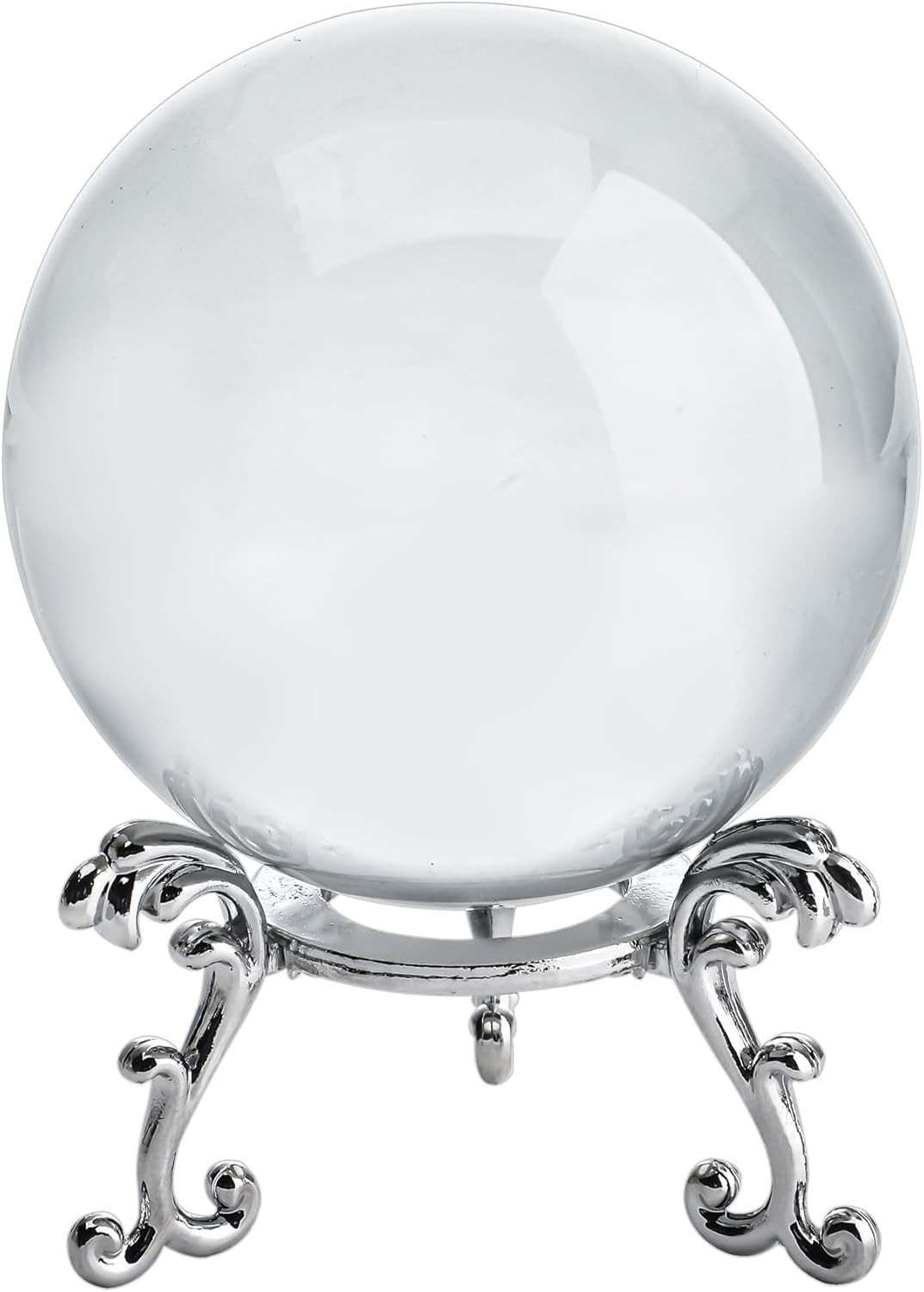 2.3in Sparkling Clear Crystal Ball with Stand 60mm Handcrafted Photography Pr…