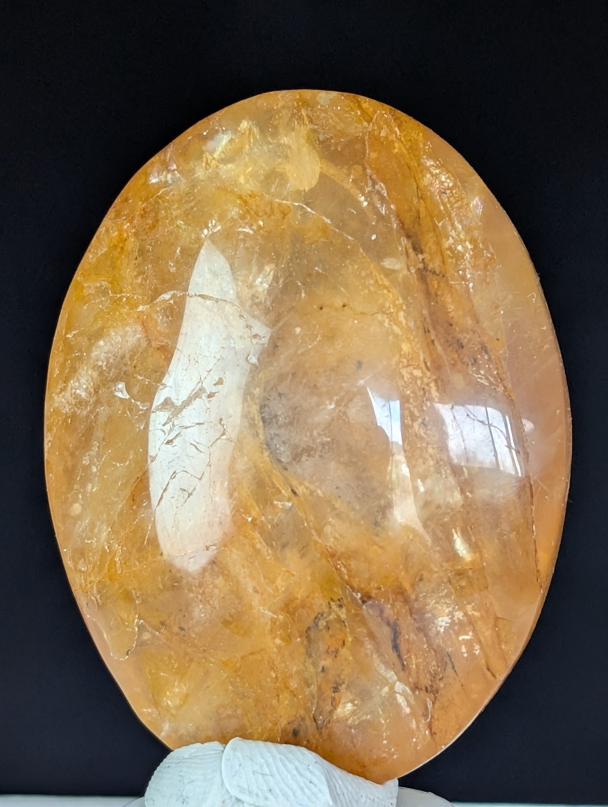 Golden Healer Palmstone Crystal Gemstone Healing Chakra Reiki