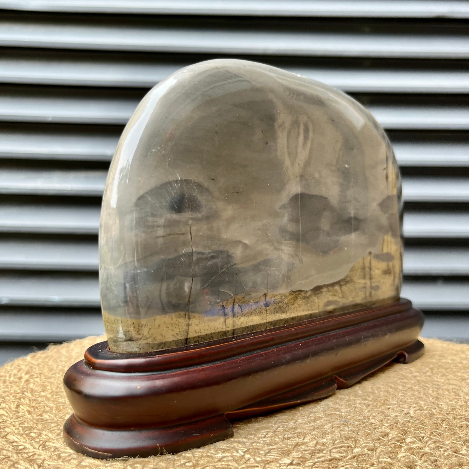Natural Scenic Stone Harmony Pattern Display Art w/ Stand 3.7 lb