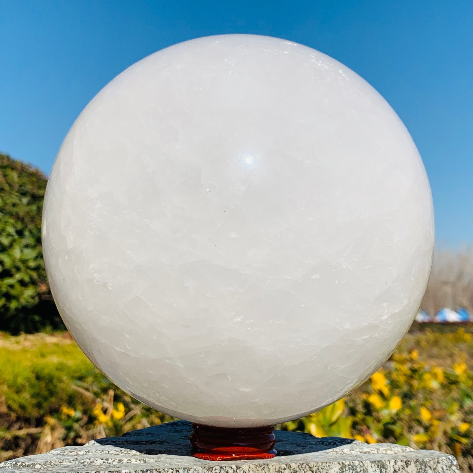 11.42LB Natural White Crystal Ball Quartz Crystal Sphere Healing