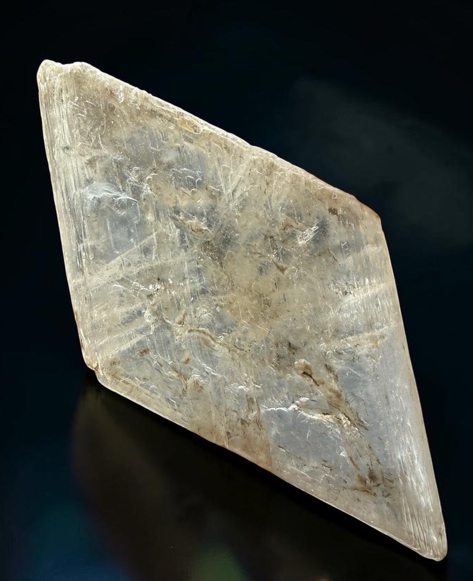Gypsum Var. Selenite Crystal : Salina . Saline County , Kansas 🇺🇸