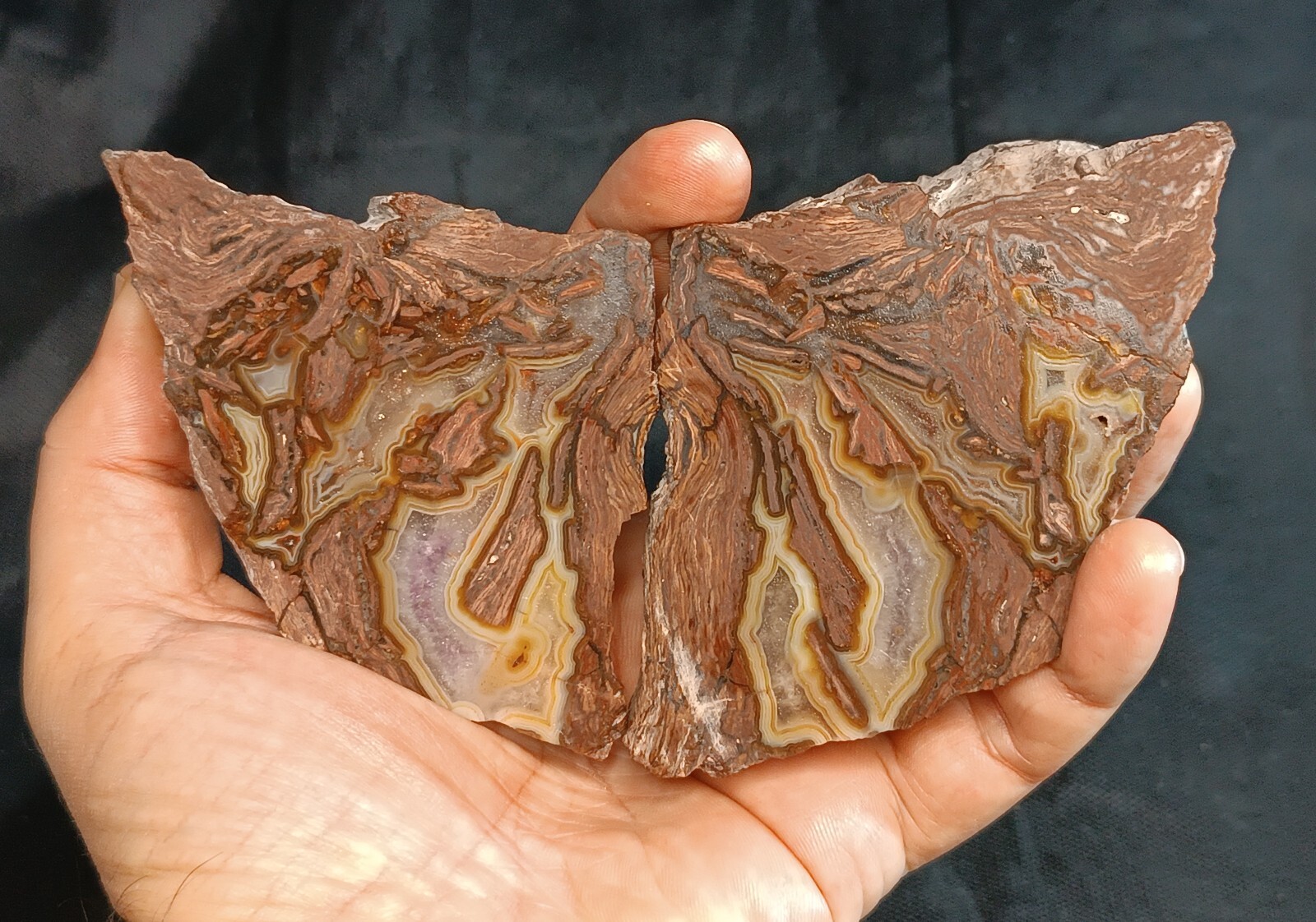 525g/1.16 lb turkish quartz rhyolite agate stone ,customs duty included,