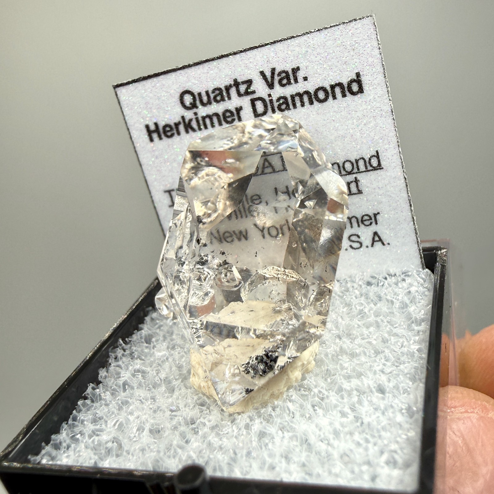 Herkimer Diamond Gem w/ A+ Clarity, Light Smoky Color