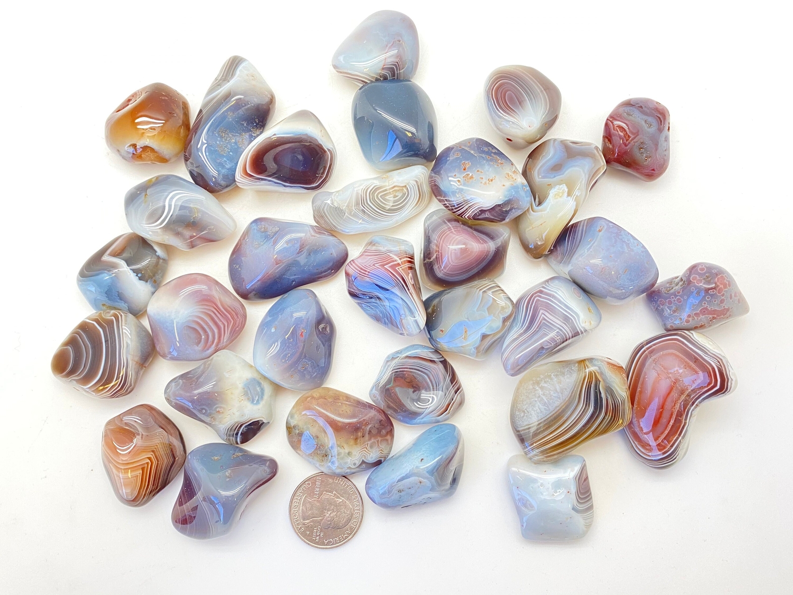 Botswana Agate Tumbled Stone XL – Botswana Agate Crystal by New Moon Beginnings