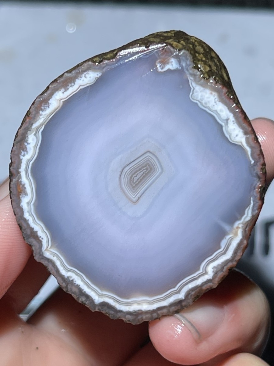 1Pair China Agate Hebei xuanhua natural Slices Crystal collectible 143g 37