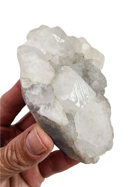 Clear Apophyllite Cluster 196.1 grams.