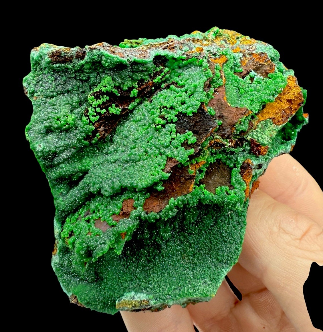 Green Conichalcite Crystals : Hilarion Mine . Attica , Greece 🇬🇷