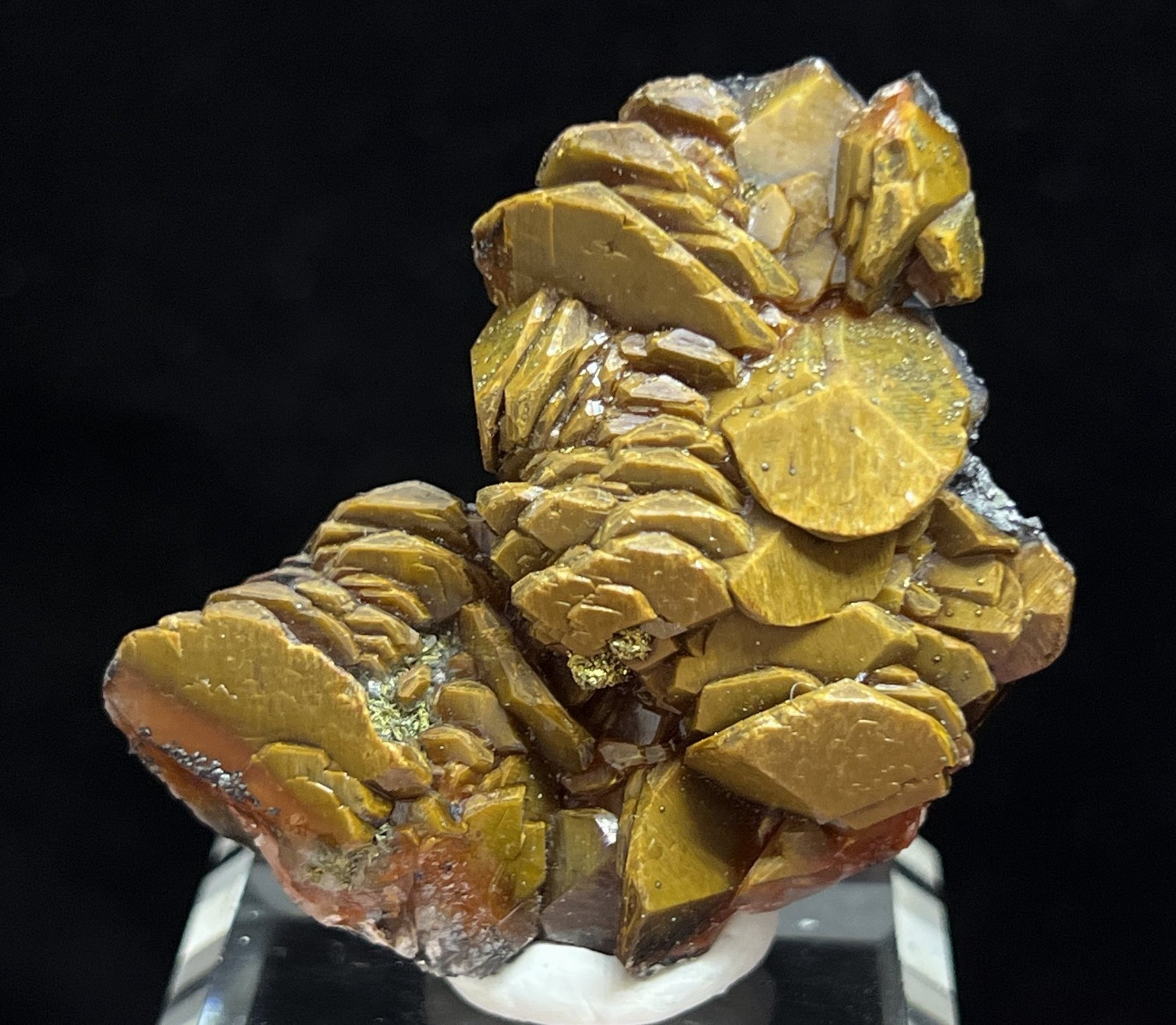 46mm 37g Lustrous Calcite & Golden Chalcopyrite, Natural Mineral Specimen