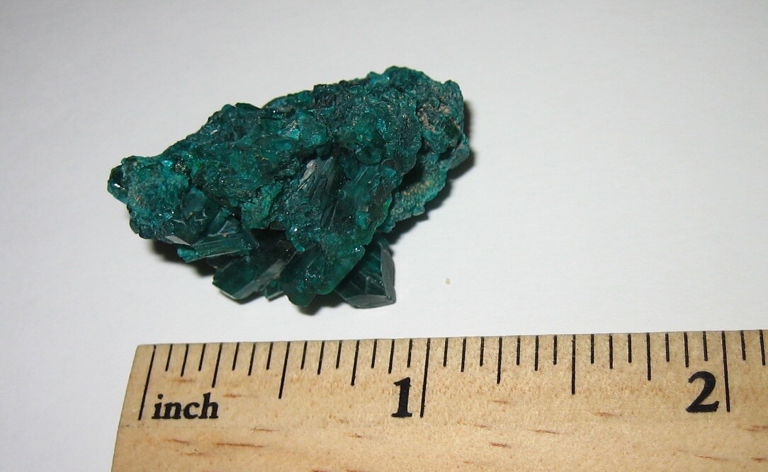 1.25″ RARE BEAUTIFUL NATURAL DIOPTASE CRYSTAL CLUSTER FROM THE CONGO ~ 12.6g *1A