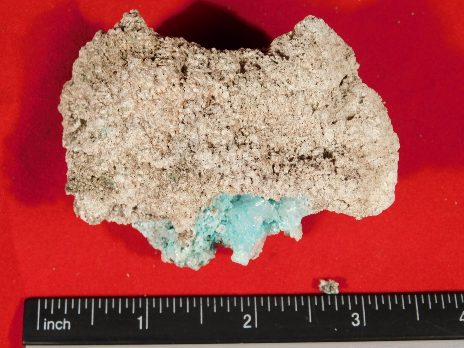 Light BLUE! CHRYSOCOLLA Cluster Under Translucent Druzy Quartz Mexico 133gr