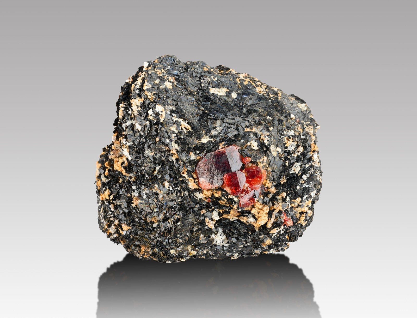 Zircon Crystal on Matrix 36g Red Brown Mineral Zagi Mountain Pakistan