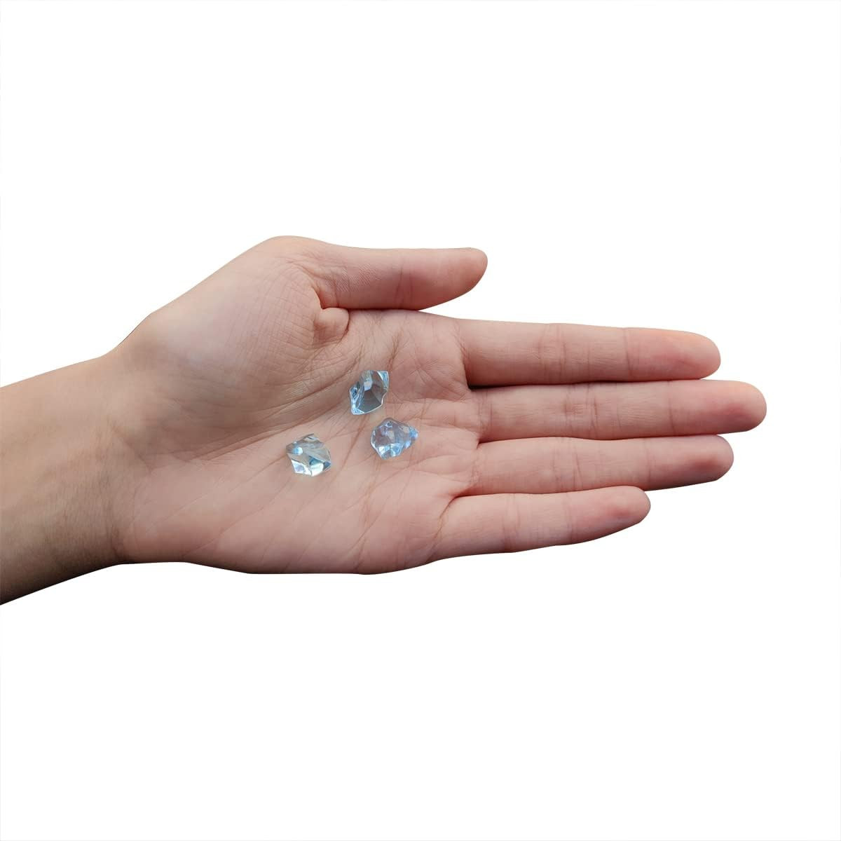 300 Pcs Acrylic Ice Rocks Crystals Gems, Bulk Fake Crystals, Plastic Diamonds fo