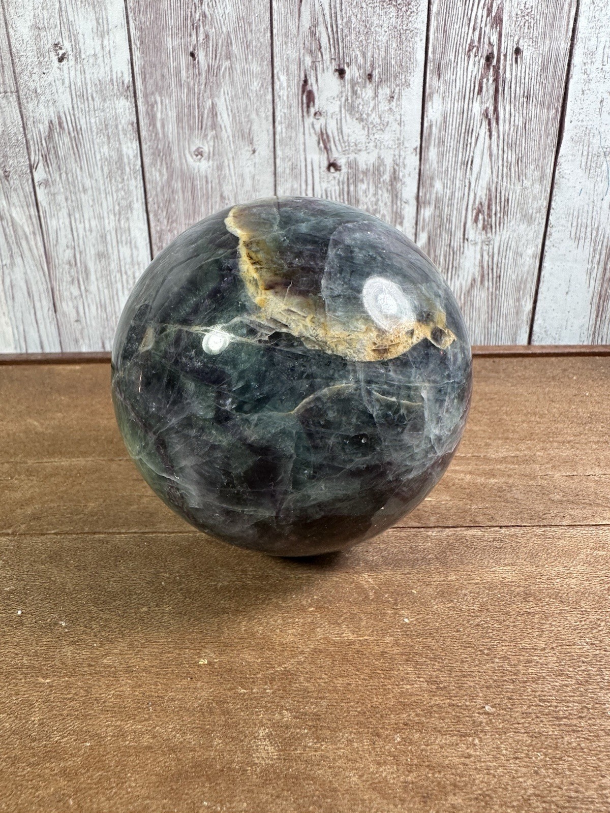 Flourite Sphere Green Purple Ball Gazing 1017 Gram See All Pics For True Beauty