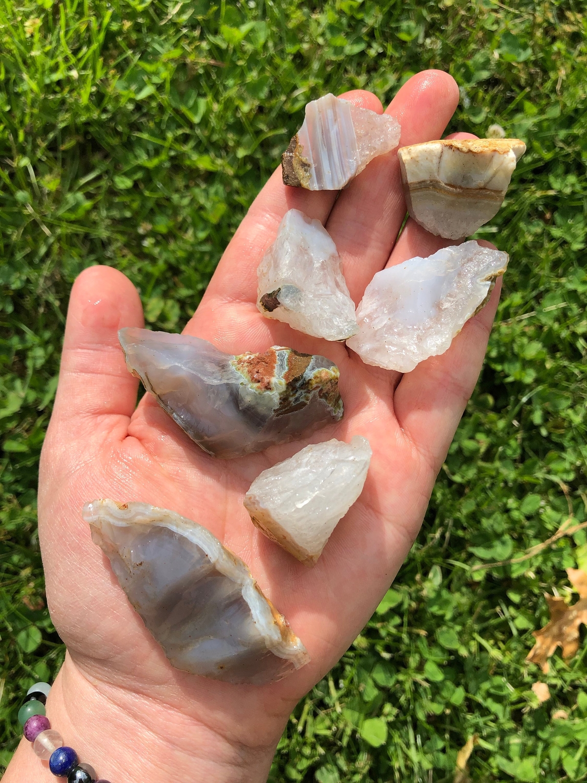 Raw Agate Stone (0.5″ – 2.5″) Natural Agate Stone from Brazil, Multi-Color Agate