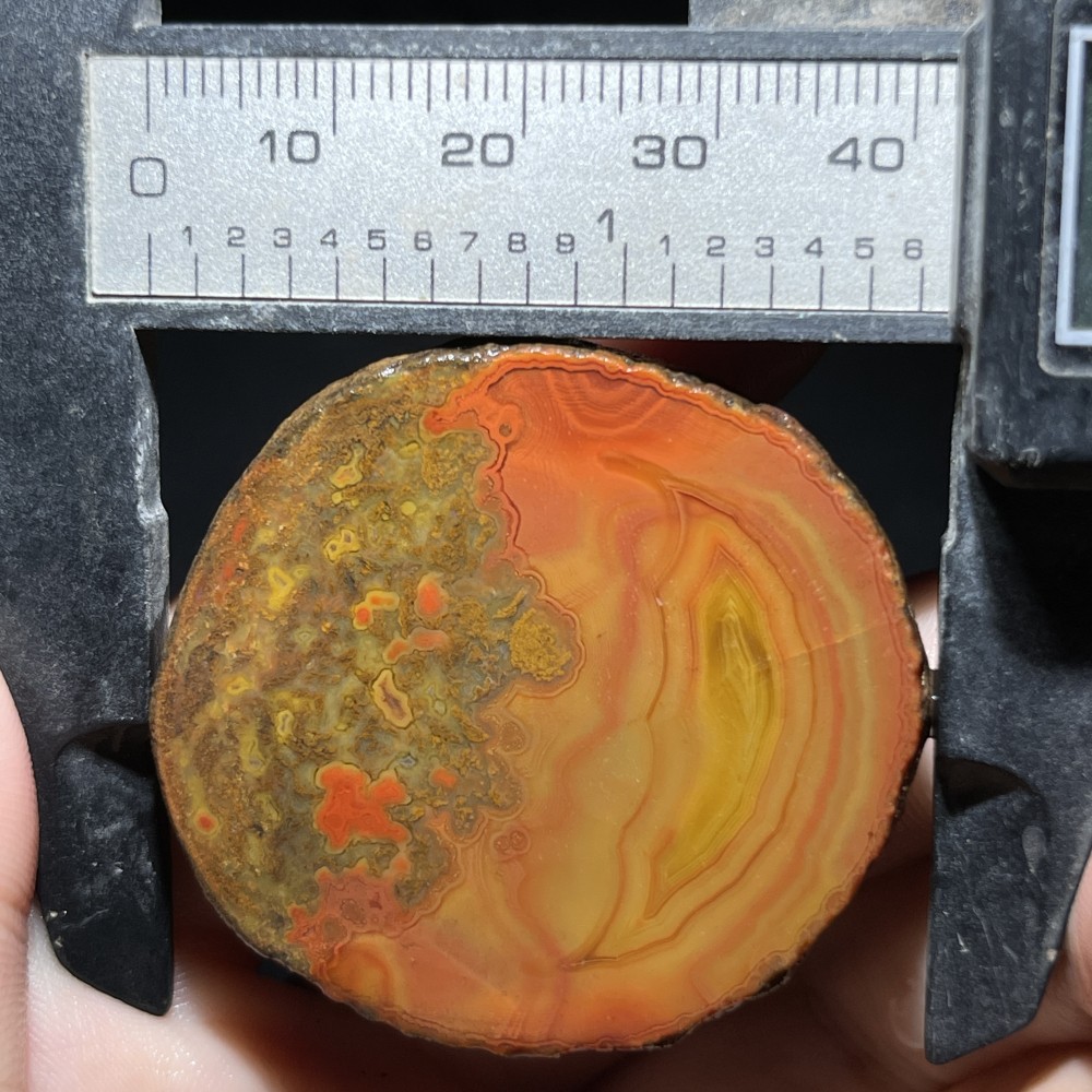 Natural half Rough Chinese Agate crystal geode Achat Nodule Hebei 52g D764
