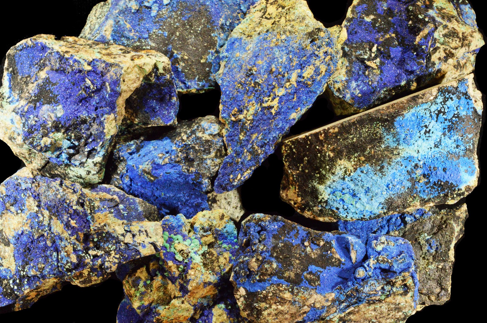 Azurite Malachite Tenorite 2″ 1-2 Oz Metaphysical Throat Chakra Healing Crystal