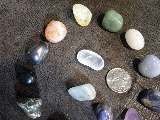 *YOU PICK *15 CHOICES* NATURAL MEDIUM TUMBLE STONES BY THE ROCK 7 Chakra Healing