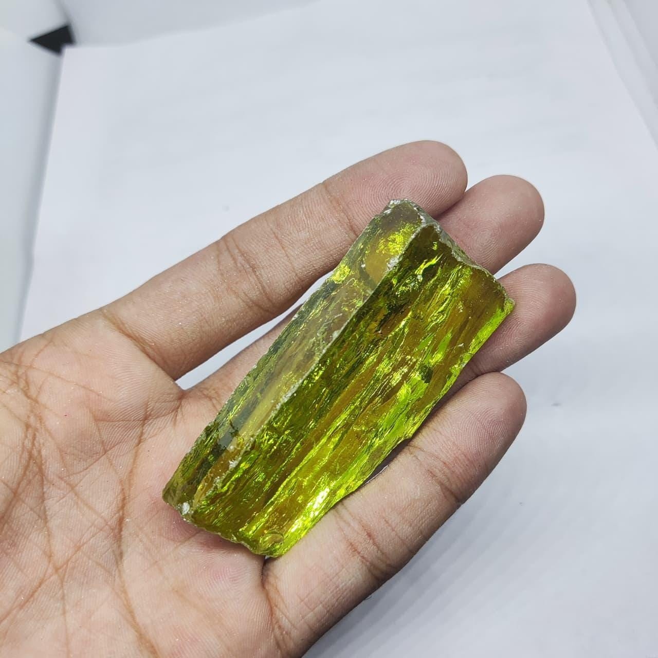 Natural Massive Green Zircon Rough 500CT, Raw Crystal Mineral Specimen for Decor