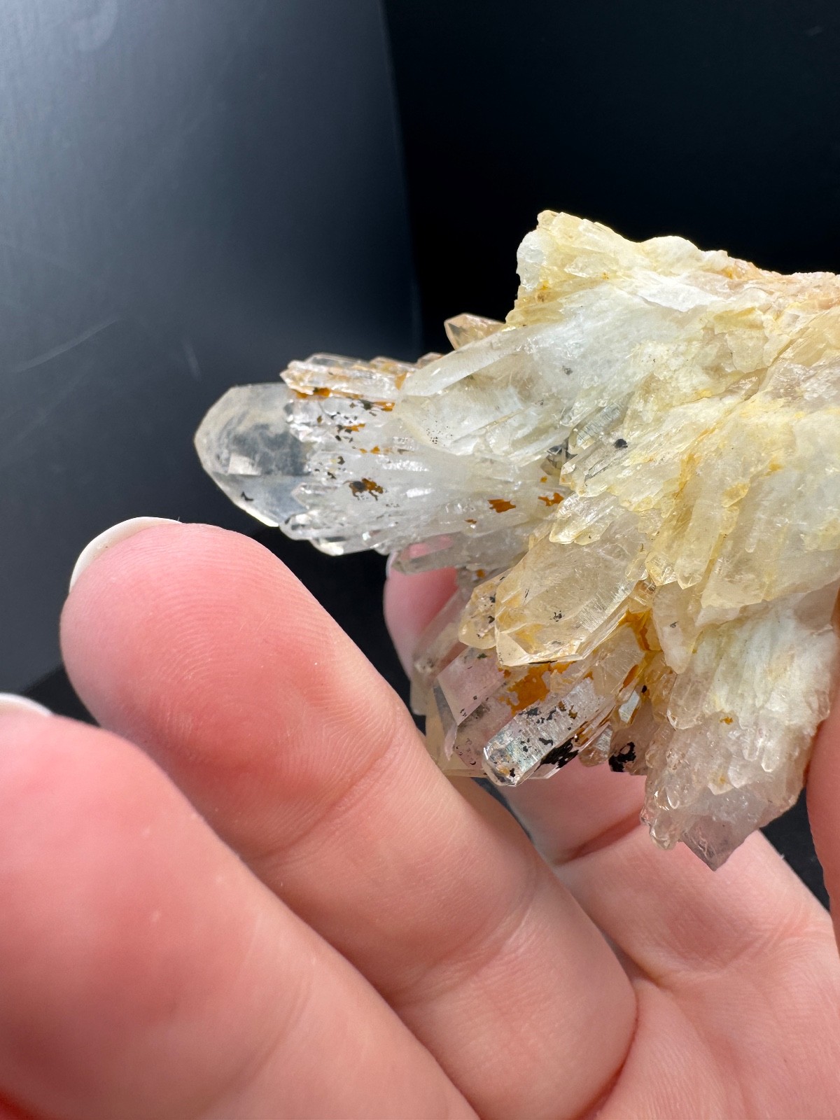 6069 Pineapple Quartz with Excellent Points and Clarity 74g Madagascar